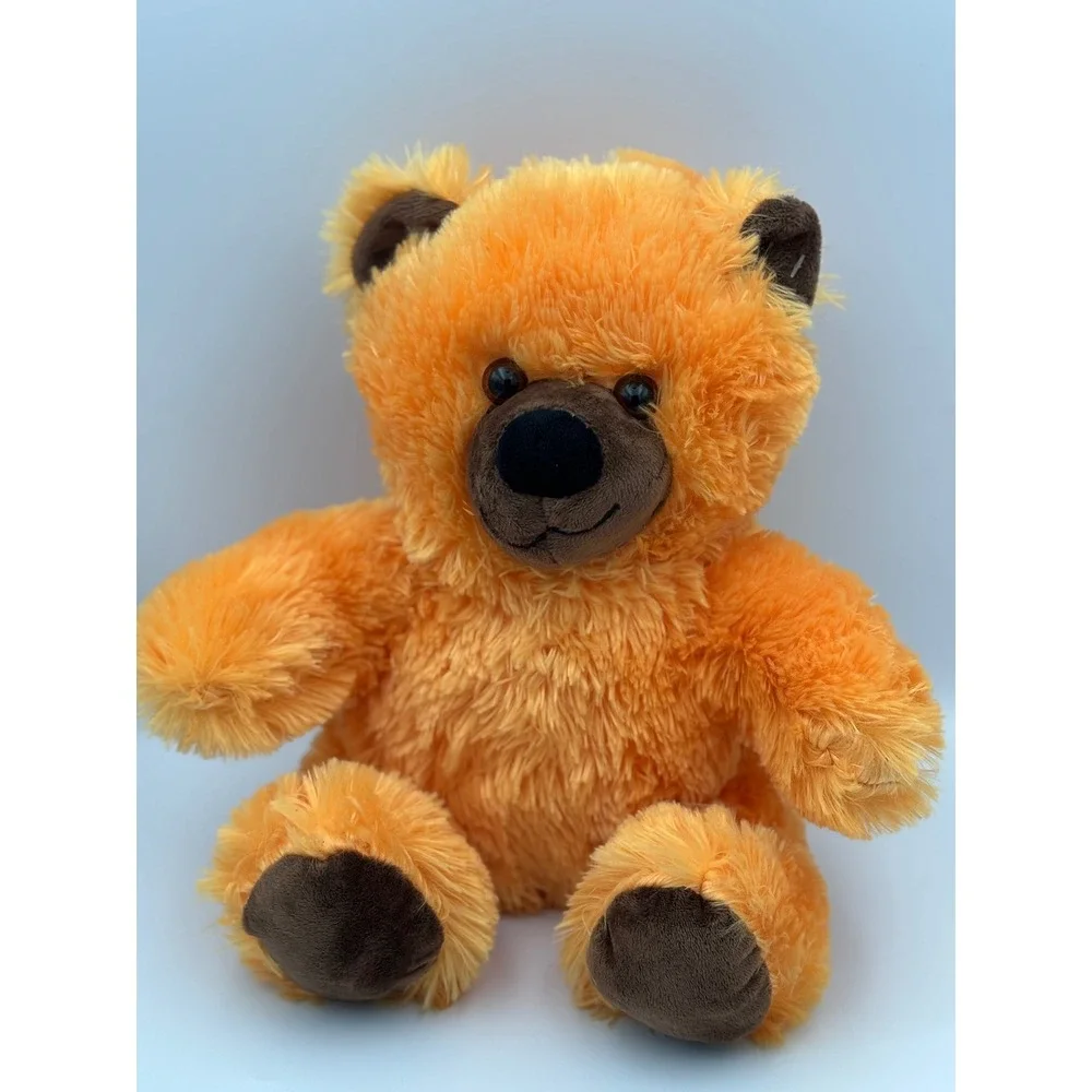 Sugar Loaf Orange Teddy Bear Plush Toy Stuffed Animal Soft Fluffy Vintage Cute!‎